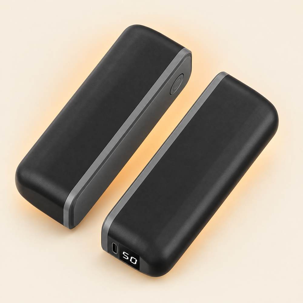 Chauffe-mains magnétique rechargeable 2-en-1