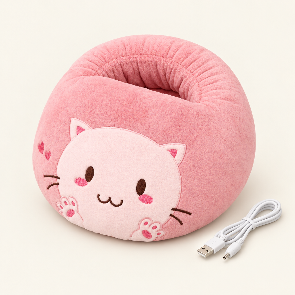 Chauffe-pieds peluche USB