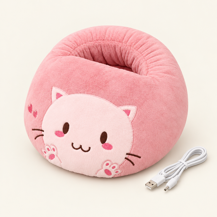 Chauffe-pieds peluche USB