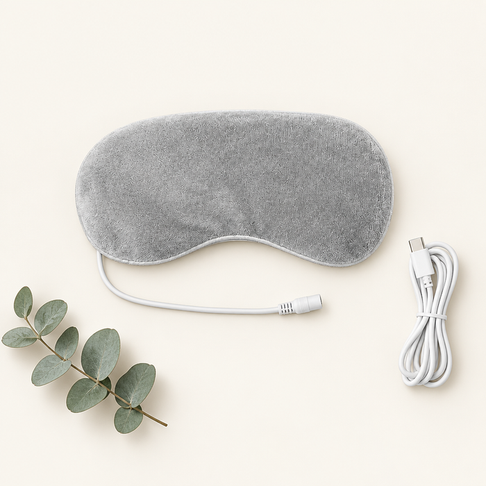 Masque chauffant pour les yeux gris