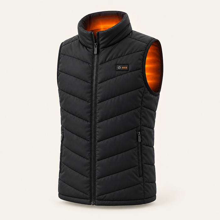 Gilet chauffant 25 zones noir